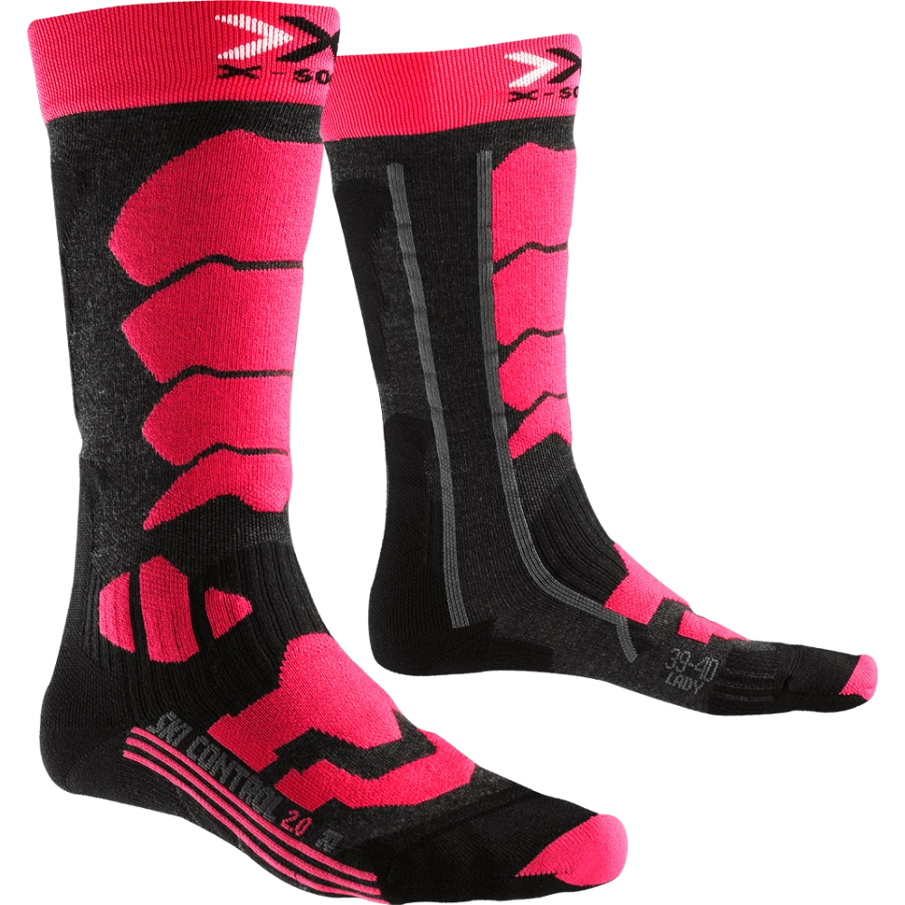 Chaussettes De Ski X-socks Ski Control Lady 2 Anth Fuchsia 1 Chaussettes De Ski X-socks Ski Control Lady 2 Anth Fuchsia
