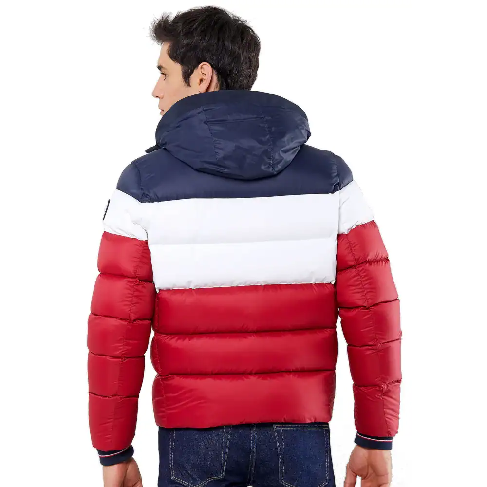 Doudoune Vuarnet Man Jacket London Navy/Milk/Red 3 Doudoune Vuarnet Man Jacket London Navy/Milk/Red – Image 3
