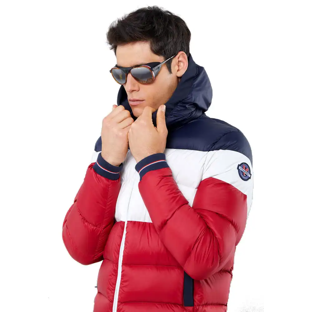Doudoune Vuarnet Man Jacket London Navy/Milk/Red 4 Doudoune Vuarnet Man Jacket London Navy/Milk/Red – Image 4