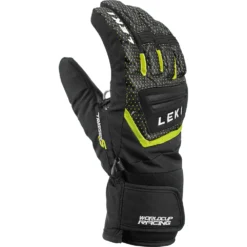 Gants De Ski Junior Leki Worldcup S Black / Ice Lemon