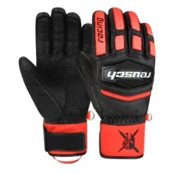 Gants De Ski Reusch Worldcup Warrior Team Black / Fluo Red -Hiver Vêtements Boutique gants de ski reusch worldcup warrior team black fluo red 2