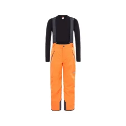 Pantalon De Ski Enfant The North Face Snowquest Suspender Orange