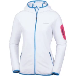 Polaire Columbia Outdoor Novelty Hooded Fleece White