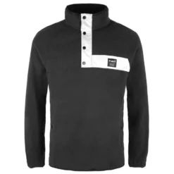 Polaire Planks Peace Fleece Black