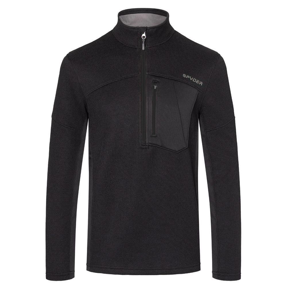 Polaire Spyder Bandit Half Zip Black 1 Polaire Spyder Bandit Half Zip Black