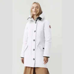 Veste Canada Goose Rossclair Parka White -Hiver Vêtements Boutique veste canada goose rossclair parka white 2