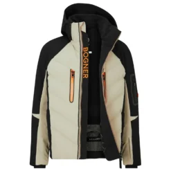 Veste De Ski Bogner Felian Down Jacket Black / Beige -Hiver Vêtements Boutique veste de ski bogner felian down jacket black beige 2