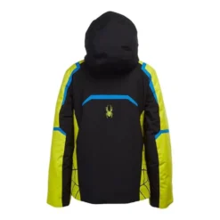 Veste De Ski Spyder Challenger Jr Black / Yellow -Hiver Vêtements Boutique veste de ski spyder challenger jr black yellow 1