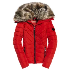 Veste Superdry Arctic Glaze Jacket Lollipop Red