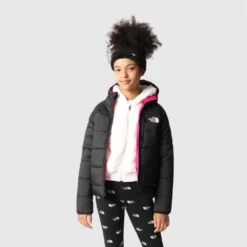 Veste The North Face G Reversible Perrito Jacket Black / Pink -Hiver Vêtements Boutique veste the north face g reversible perrito jacket black pink 3
